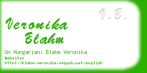 veronika blahm business card